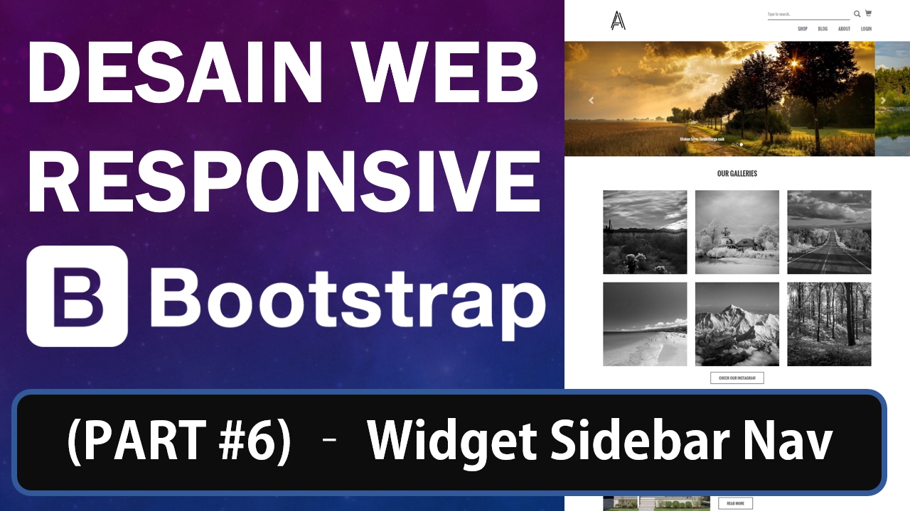 Membuat Desain Web Responsive Dengan Bootstrap (Part 6/8) - Widget ...