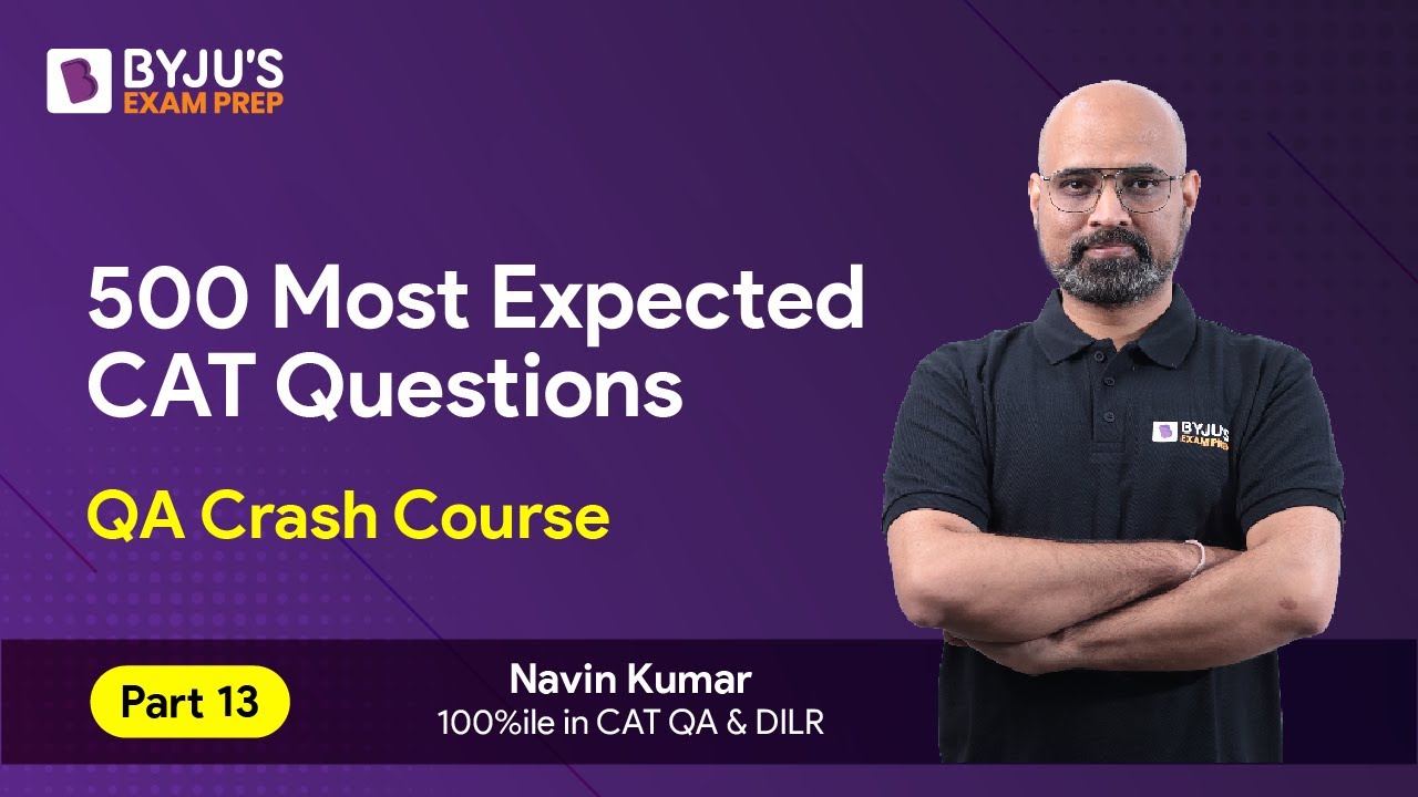 Cat 2023 Preparation 500 Most Expected Cat Quant Questions Cat