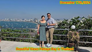 Beautiful Views on Top of Pattaya Bay in Thailand on Tuesday 12.17.24