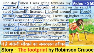 Learn English through Story - Learn Story Reading - Footprint by Robinson Crusoe