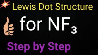 NF3 Lewis Structure||Lewis Structure of NF3 (Nitrogen Trifluoride)|Draw Lewis Structure for NF3