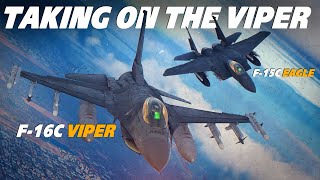 F-15C Eagle VS F-16C Viper | Taking On The Viper | DCS | DOGFIGHT