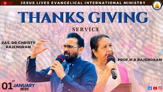 THANKS GIVING SERVICE 1st JANUARY 2025