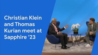 Christian Klein and Thomas Kurian meet at Sapphire '23