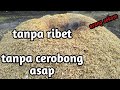 Cara membuat arang sekam yang sangat mudah || bisa di kerjakan oleh ibu-ibu di rumah