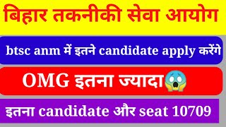 BTSC ANM संविदा ( contract ) पर कितना है| Total कितने candidate  अप्लाई करेंगे|| anm latest update||