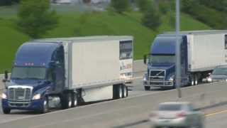 DENSO Demonstrates Truck Platooning - Fixed Position