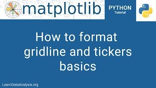 Matplotlib Tutorial | Gridline and axis tickers formatting basic
