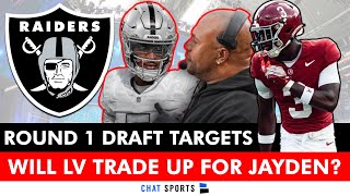 Raiders Draft Targets For Round 1 Of The 2024 NFL Draft | Will Vegas Trade Up For Jayden Daniels?