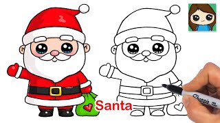 How to Draw Santa Claus 🎅🏻🎄 Christmas Art