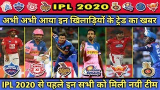 IPL 2020 All Team Full and Final Trade Players List Before Auction|| CricTalk Hindi