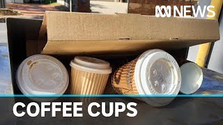 Cafes forced to resort to disposable coffee cups during pandemic | ABC News