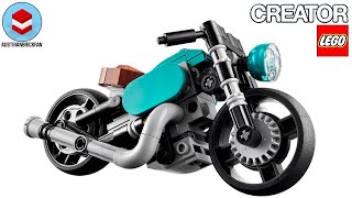 LEGO Creator 31135 Vintage Motorcycle - LEGO Speed Build Review