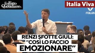 Renzi sfotte il ministro Giuli: \