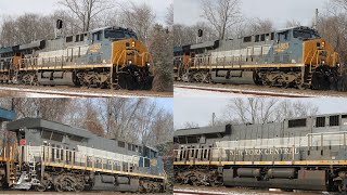 CSX 1853 New York Central Heritage Unit Leading CSX I032 in Perryville, MD!!