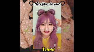 🧸♡•Peinado de orejitas de oso•♡🧸| #viral #apoyo #peinados