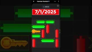 حل لغز المفتاح في هامستر اليوم7-1 mini game حل لغز المفتاح هامستر  hamster kombat #hamsterkombat