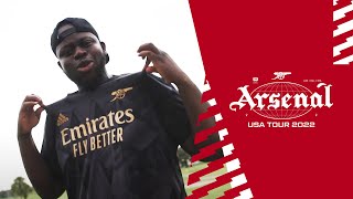The Arsenal USA Tour Diary feat Frimpon | New away kit, Matt Turner, Granit Xhaka and golf balls!