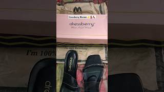 Dressberry Women Footwear Block Heels - Black  💁‍♀️👠 #women #black #footwear  #unboxing #shorts