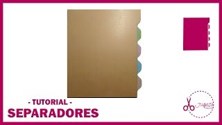 Cómo hacer SEPARADORES para agendas, cuadernos y libretas | TUTORIAL | JUGASA