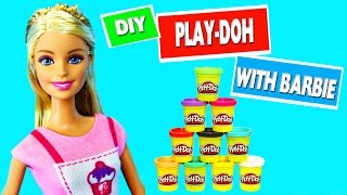 How to Make Miniature Play-Doh - Craft with Barbie - simplekidscrafts