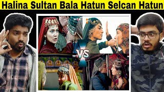 Indian Reaction On Bala Hatun Halime Sultan Selcan Hatun Fight Scene | Drilis Ertugrul Ghazi .