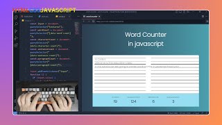 ASMR Programming - Advanced Word Counter in Javascript - no-talking