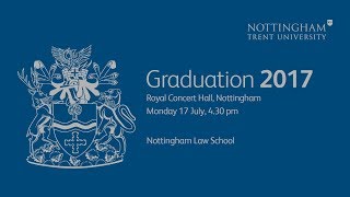 NTU Graduation 2017 - Monday 17 July, 4.30 pm