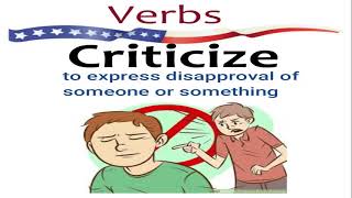 English Verbs: Criticize