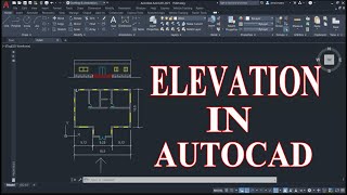 للمبتدئين شرح رسم ارتفاعات الواجهات لمبنى فى الأتوكاد | Elevation in AutoCAD