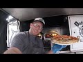 Stretching and baking a Neapolitan style Margherita pizza in Roccbox