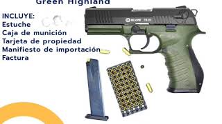 Conoce la pistola traumática Blow TR 92 Green Highland