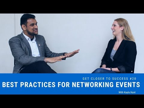 20 – Top tips for networking events