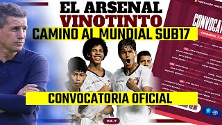 CONVOCATORIA VENEZUELA POR UN CUPO AL MUNDIAL 2023 - SUDAMERICANO SUB17 ECUADOR 2023