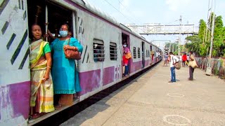 Sealdah Lakshmikantapur Local Arriving at Baruipur Junction for it's Scheduled Halt.