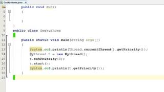 321. getPriority and setPriority Method in Java Programming (Hindi)