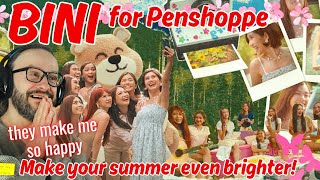 they make me happy! BINI Make your summer even brighter! for Penshoppe reaction