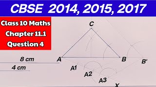 How To Construct Similar Triangle | Exercise 11.1 10th Class Question Number 4 | Construction 10th