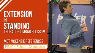 MDT Extension in Standing (Thoracolumbar Fulcrum) | McKenzie Method