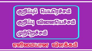 குறிப்புப் பெயரெச்சம் குறிப்பு வினையெச்சம் முற்றெச்சம்