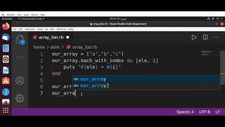Iterating Through an Array in Ruby