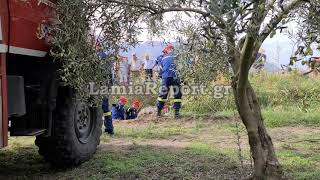 Lamiareport.gr: Ανατροπή τρακτέρ στο Νέο Κρίκελλο 2