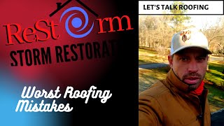 Worst Roofing Mistakes Ever!