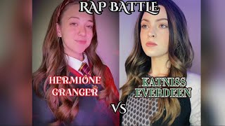 #POV Hermione and Katniss have a rap battle! (#COLLAB with @HollynnRagland 🥰) #fyp #acting #shorts