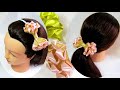 🎀 diy bow ribbon hair