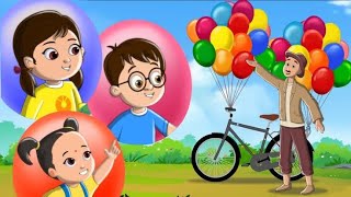 Gubbare Wala | गुब्बारे वाला | Hindi Baby Poem - Rhymes for Kids and Toddlers | Hindi Balgeet