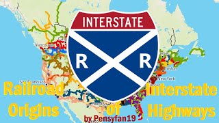 Railroad Origins of Every Interstate Highway