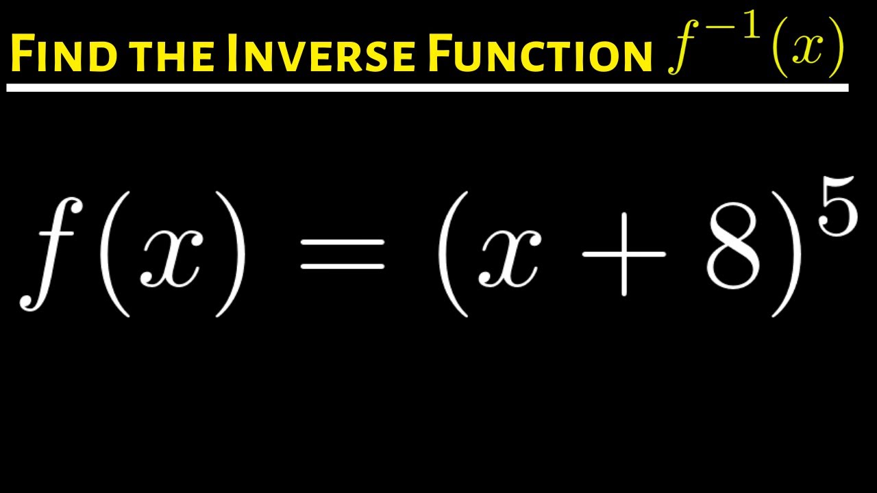 Find The Inverse Of A Function Kodysrpugh