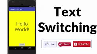 Random Text With Button Click || Random string || Android Studio Tutorial - First Android App