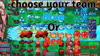 Costum Stage. Blue Or Red Team? PVZ Fusion